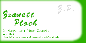 zsanett ploch business card